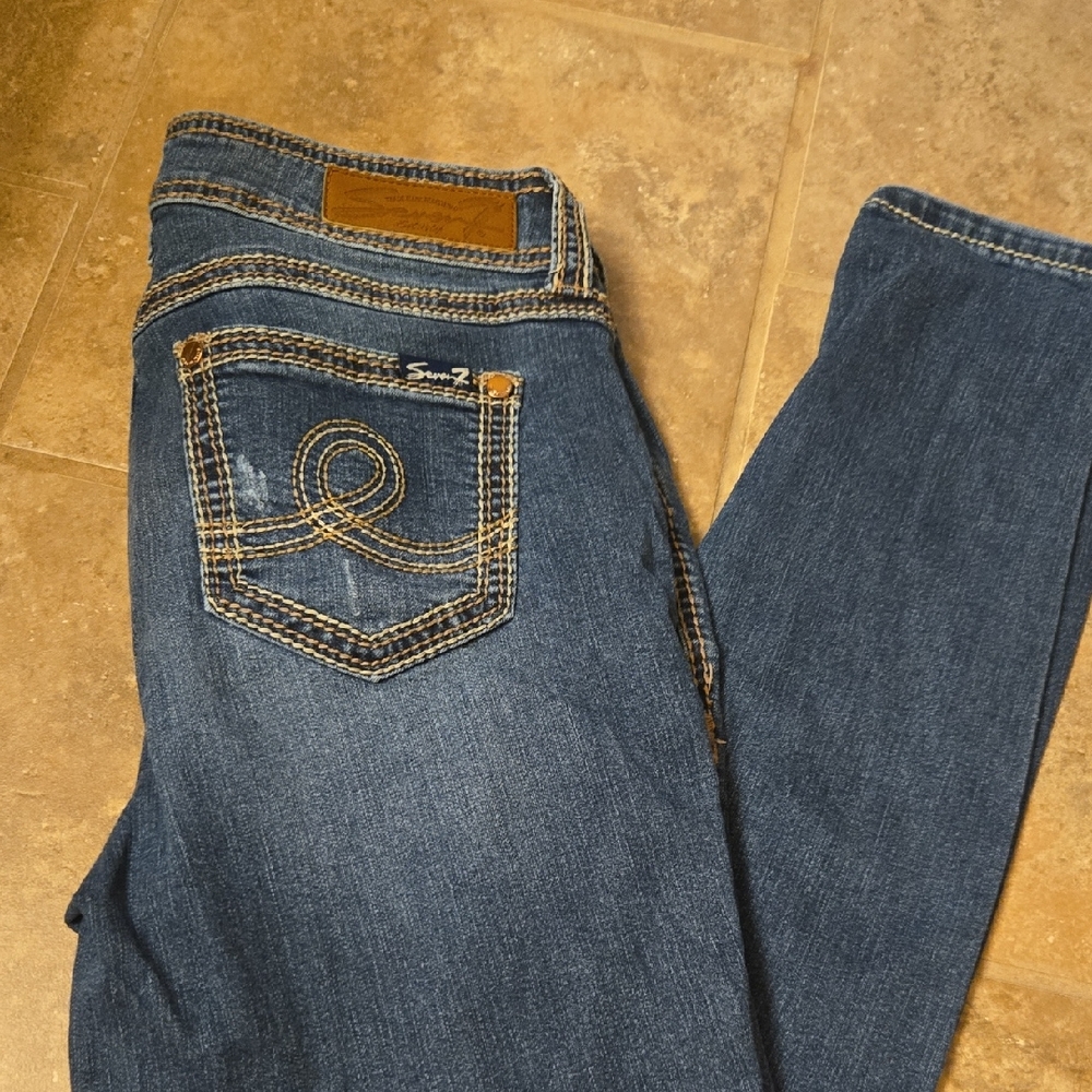 Seven7 Women's Classic Indigo Skinny Jeans